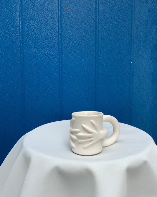 kubek podaj rękę biel